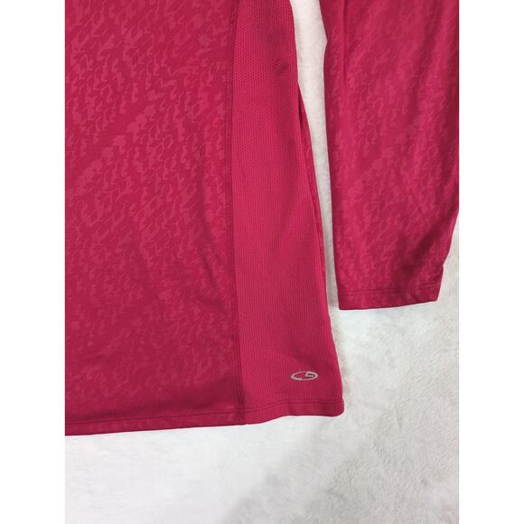 Champion Red Activewear Top polyesyer Bust 38 CB Length 27 Pattern In Fabric - Picture 7 of 7